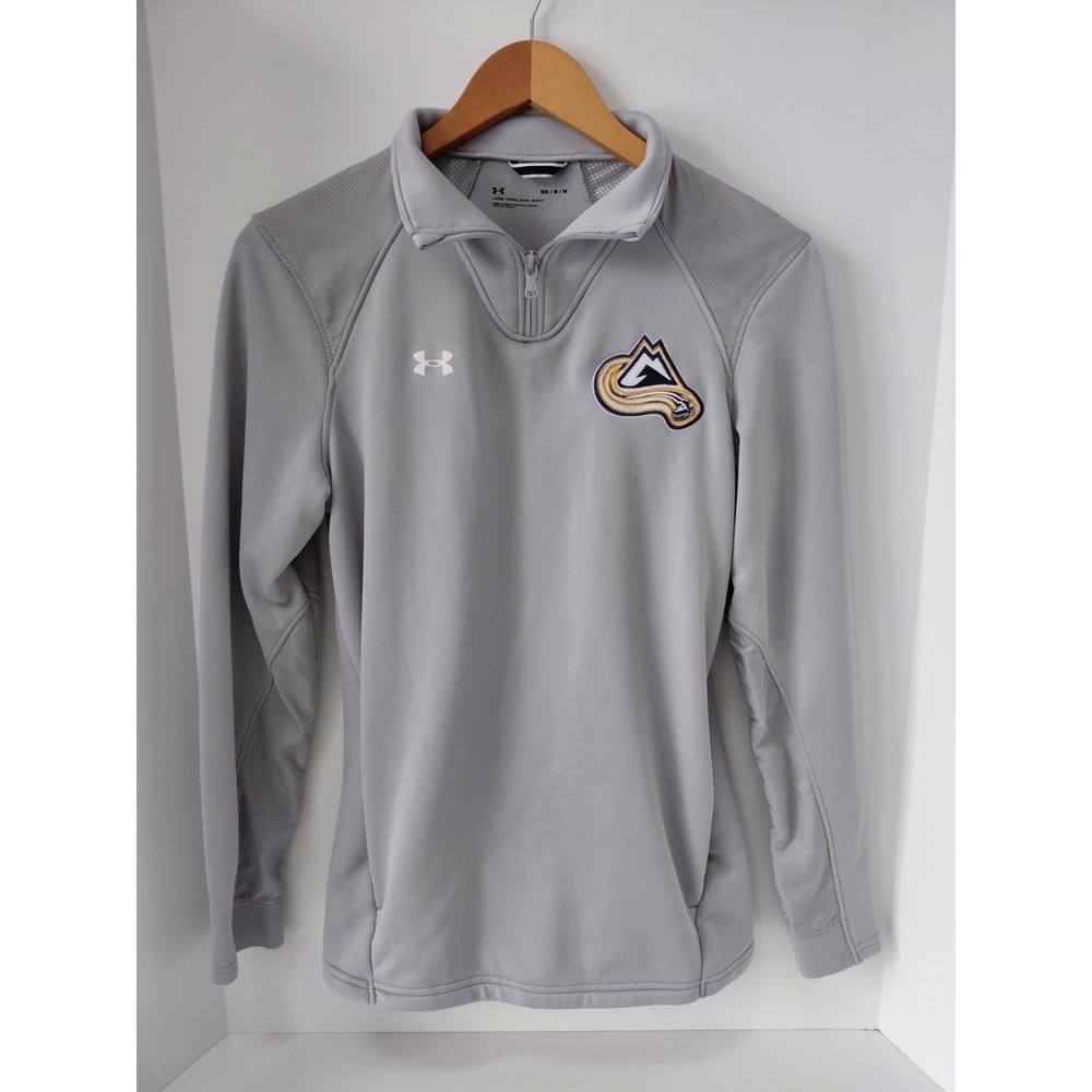 Under Armour 1/4 Zip Sweatshirt Womens Size M Loose Fit Gray Golf Activewear